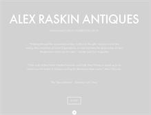 Tablet Screenshot of alexraskinantiques.com